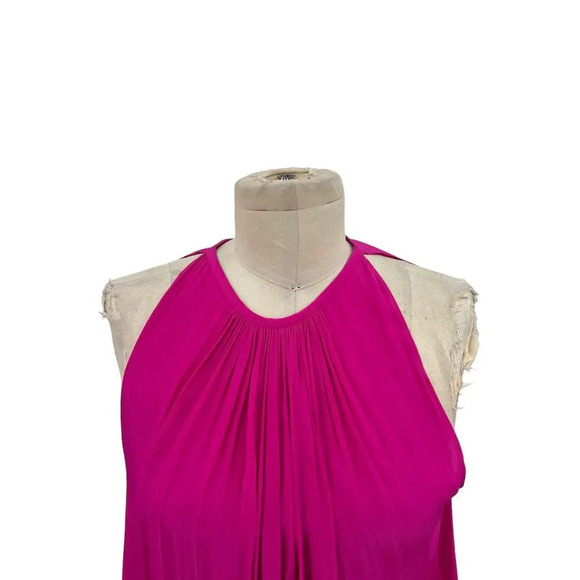 Ramy Brook Paris Sleeveless Dress in Wild Rose‎ Hibiscus Pink Size Medium - Picture 4 of 12